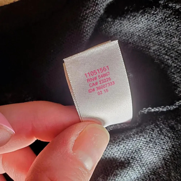 Victoria's Secret Black Women's Cropped Open Back Tank Top Size Large EUC - Picture 12 of 15